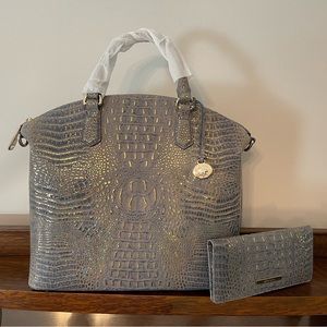 Brahmin NWT Large Duxbury and Ady wallet in Regal Mini Melbourne